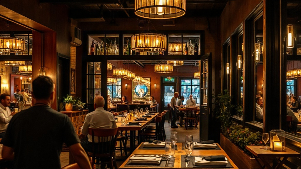 Comensales disfrutando en un restaurante con la sala llena gracias a reservas directas